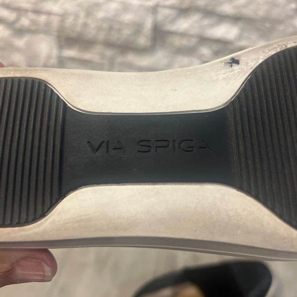 Via Spiga Black Sneakers with Slip-On Design and Thick Sole - Picture 10 of 10